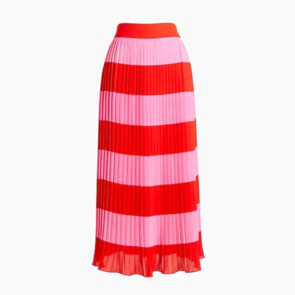 J Crew Striped MIDI Skirt. Size 6. New with tags